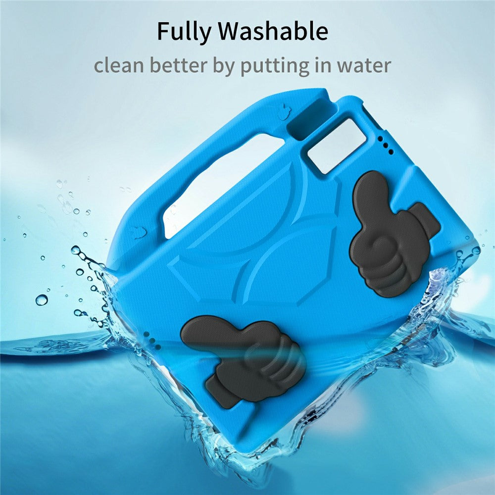 Ultra-Soft EVA Case For Lenovo Tab M10 Plus (3rd Gen) / Tab M10 5G / K10 Pro / Xiaomi Redmi Pad Thumb Kickstand Tablet Cover - Blue