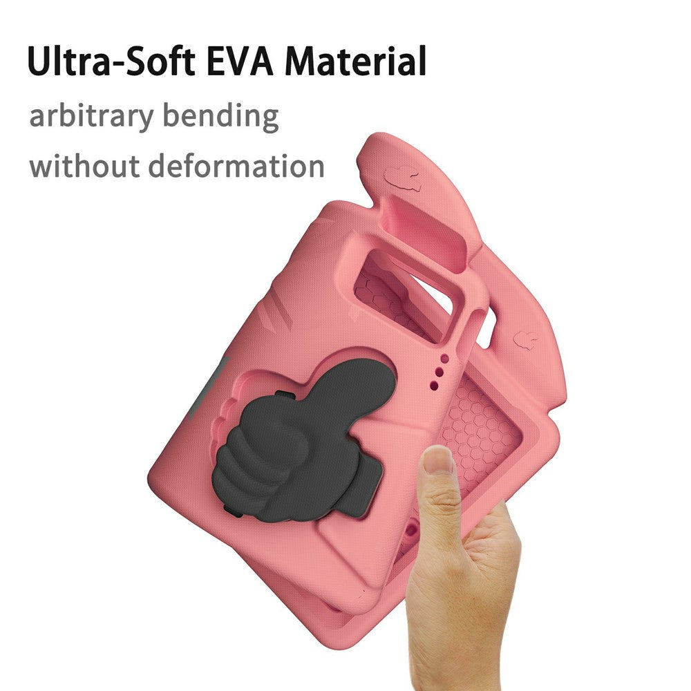 Ultra-Soft EVA Case For Lenovo Tab M10 Plus (3rd Gen) / Tab M10 5G / K10 Pro / Xiaomi Redmi Pad Thumb Kickstand Tablet Cover - Deep Pink