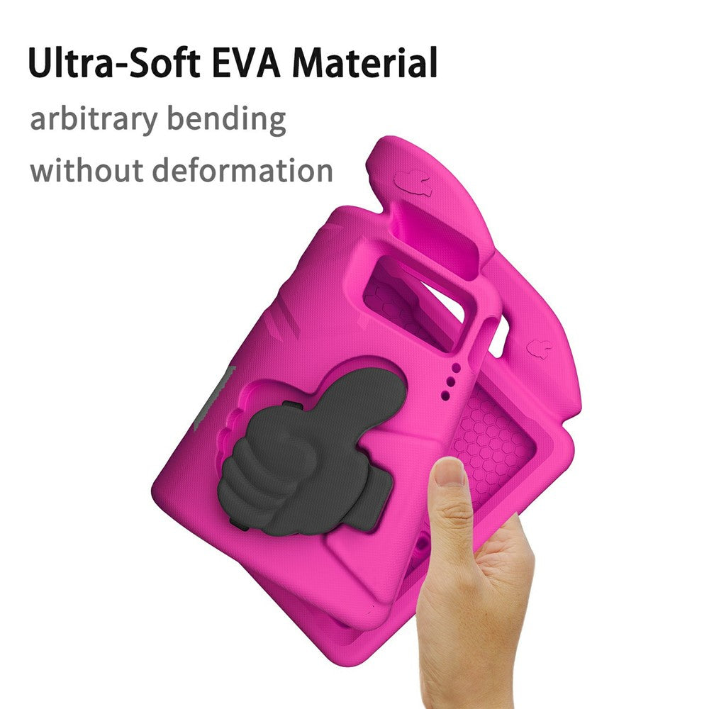 Ultra-Soft EVA Case For Lenovo Tab M10 Plus (3rd Gen) / Tab M10 5G / K10 Pro / Xiaomi Redmi Pad Thumb Kickstand Tablet Cover - Rose