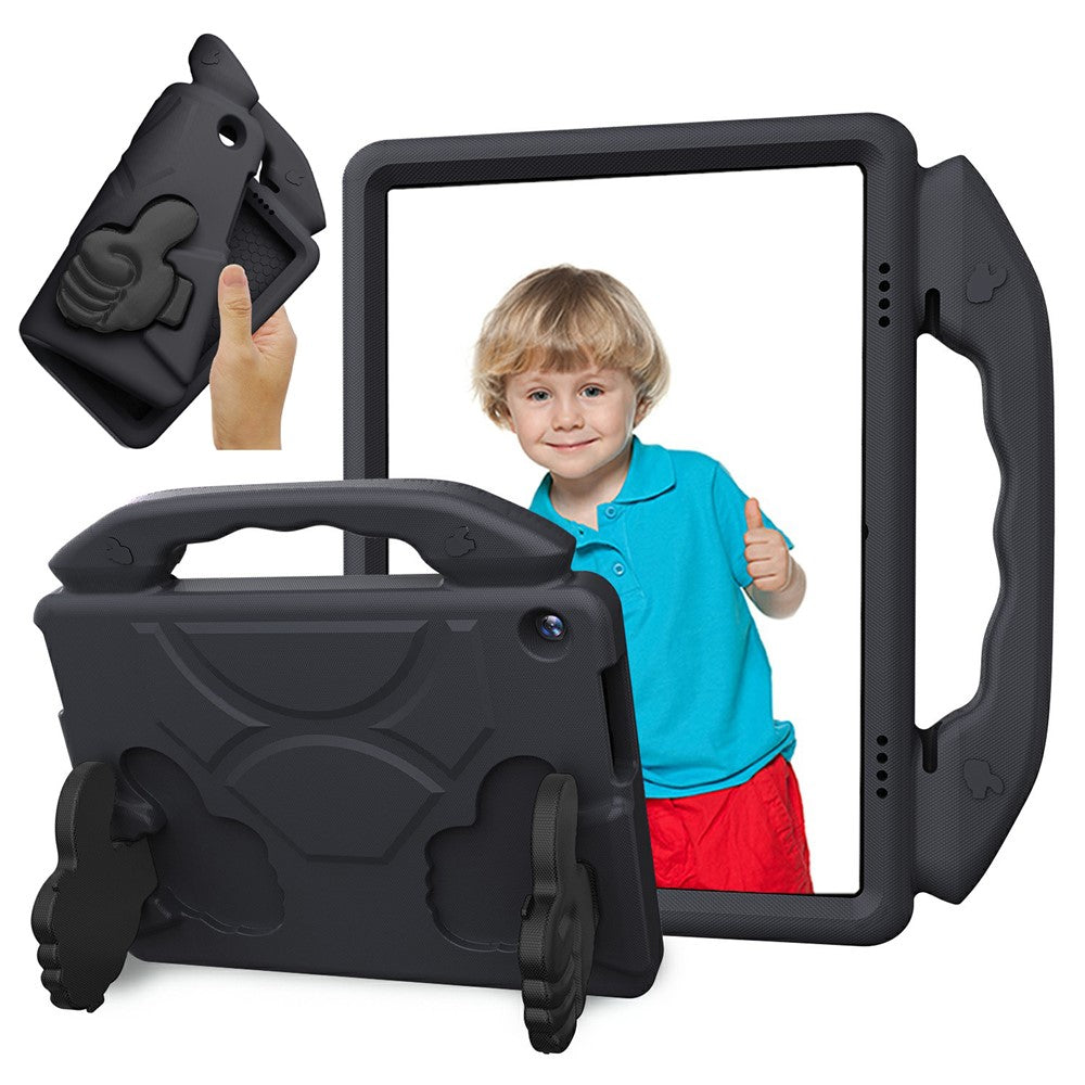 For Lenovo Tab M10 TB-X605F / TB-X505 Case Ultra-Soft EVA Thumb Kickstand Tablet Cover - Black