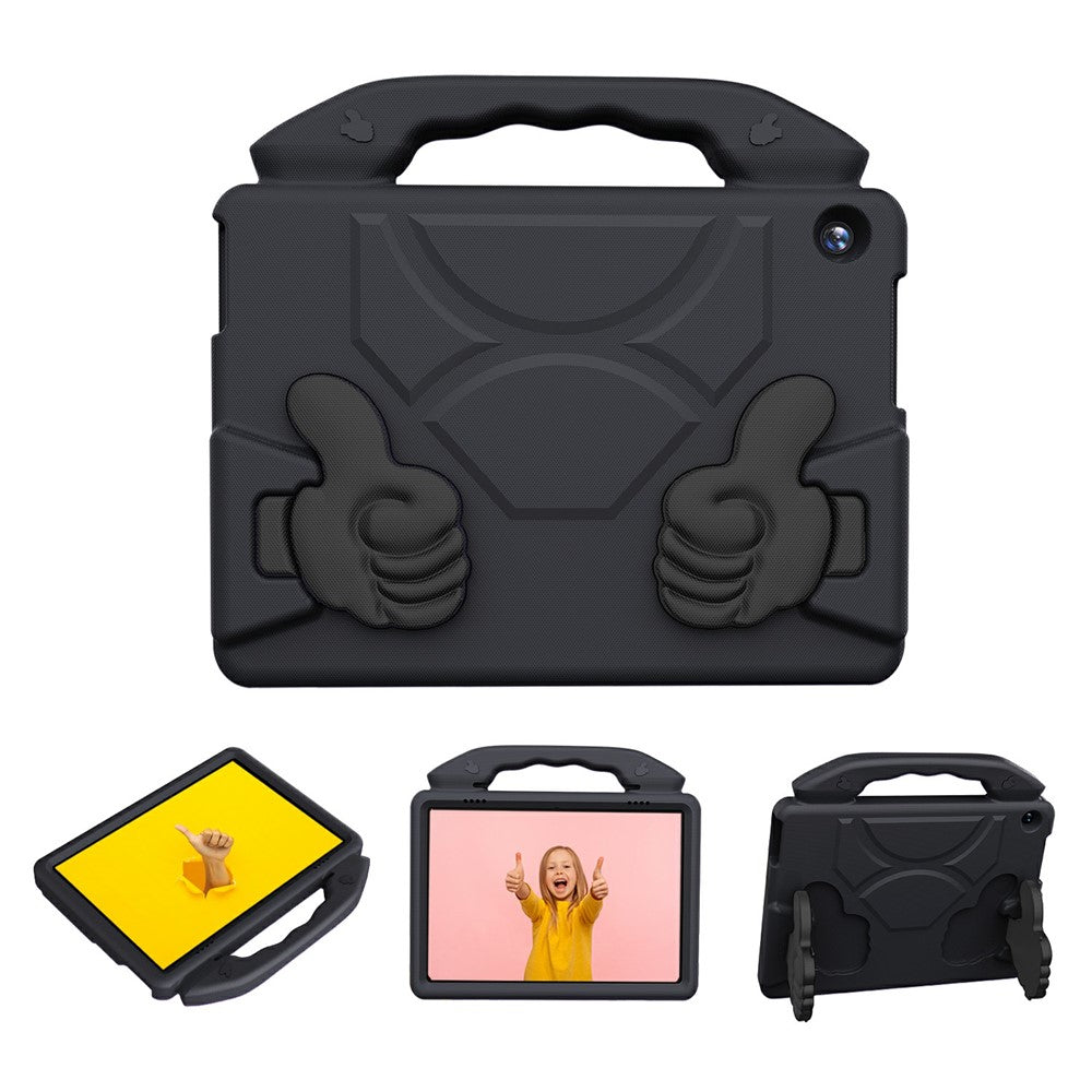 For Lenovo Tab M10 TB-X605F / TB-X505 Case Ultra-Soft EVA Thumb Kickstand Tablet Cover - Black