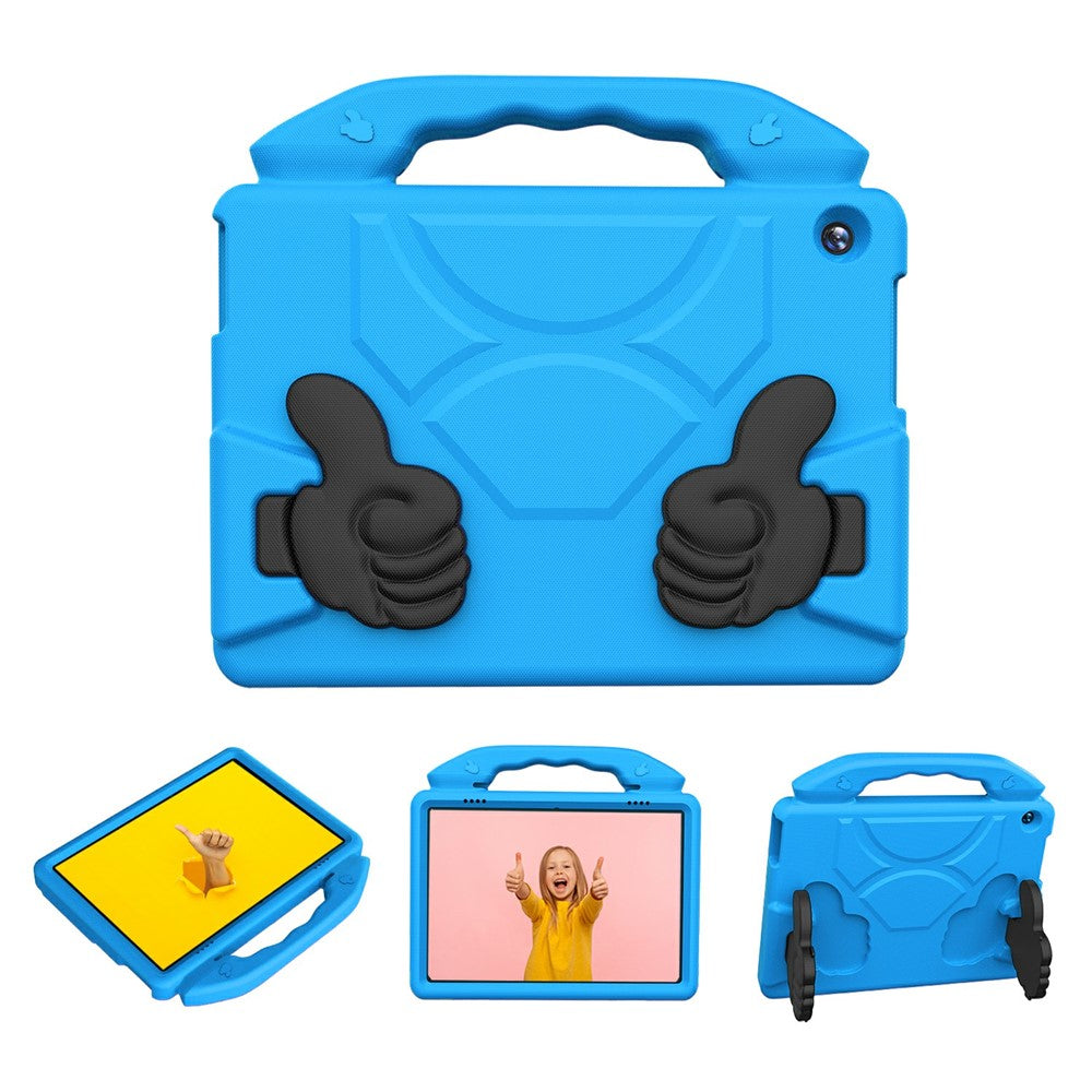 For Lenovo Tab M10 TB-X605F / TB-X505 Case Ultra-Soft EVA Thumb Kickstand Tablet Cover - Blue