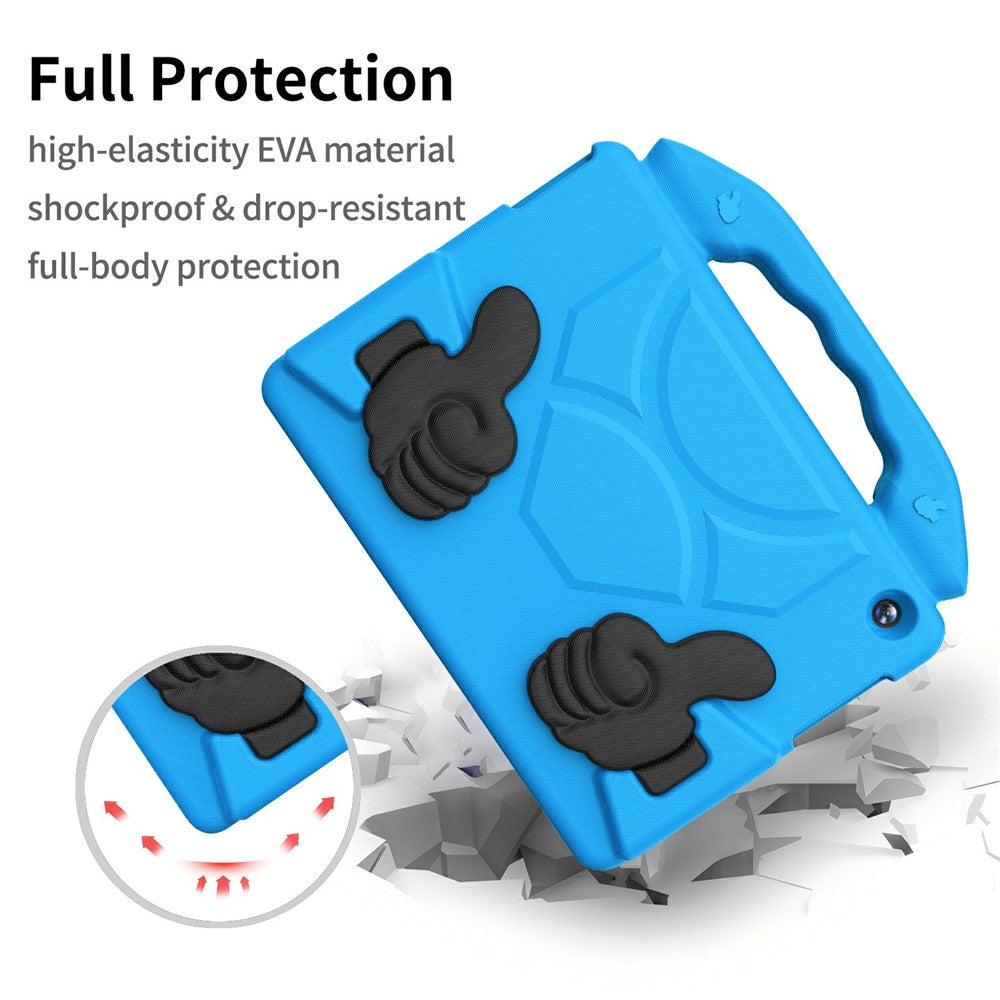 For Lenovo Tab M10 TB-X605F / TB-X505 Case Ultra-Soft EVA Thumb Kickstand Tablet Cover - Blue