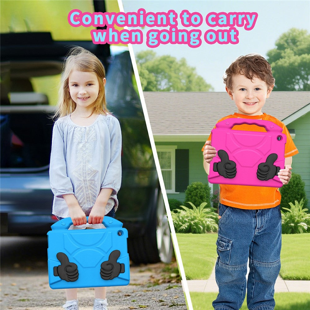 For Lenovo Tab M10 TB-X605F / TB-X505 Case Ultra-Soft EVA Thumb Kickstand Tablet Cover - Blue