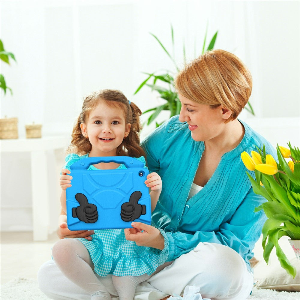 For Lenovo Tab M10 TB-X605F / TB-X505 Case Ultra-Soft EVA Thumb Kickstand Tablet Cover - Blue