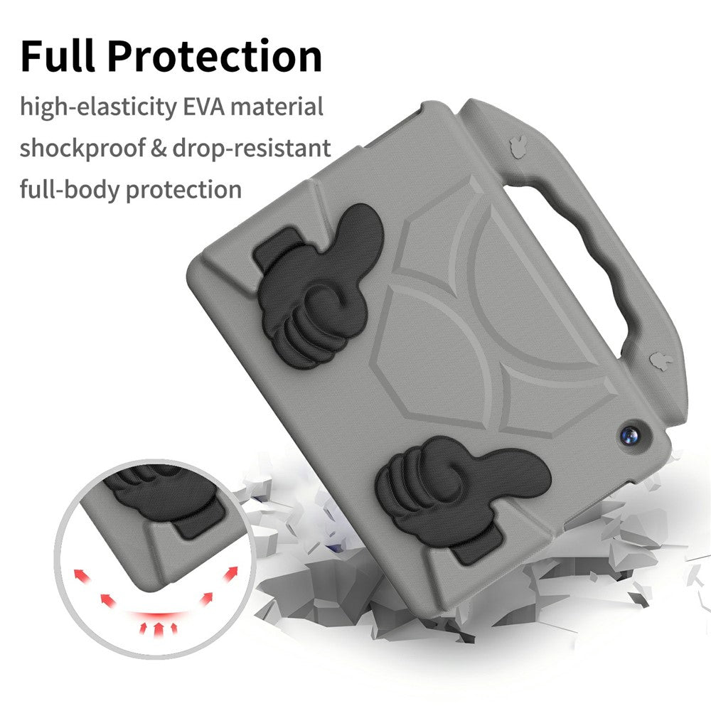 For Lenovo Tab M10 TB-X605F / TB-X505 Case Ultra-Soft EVA Thumb Kickstand Tablet Cover - Grey