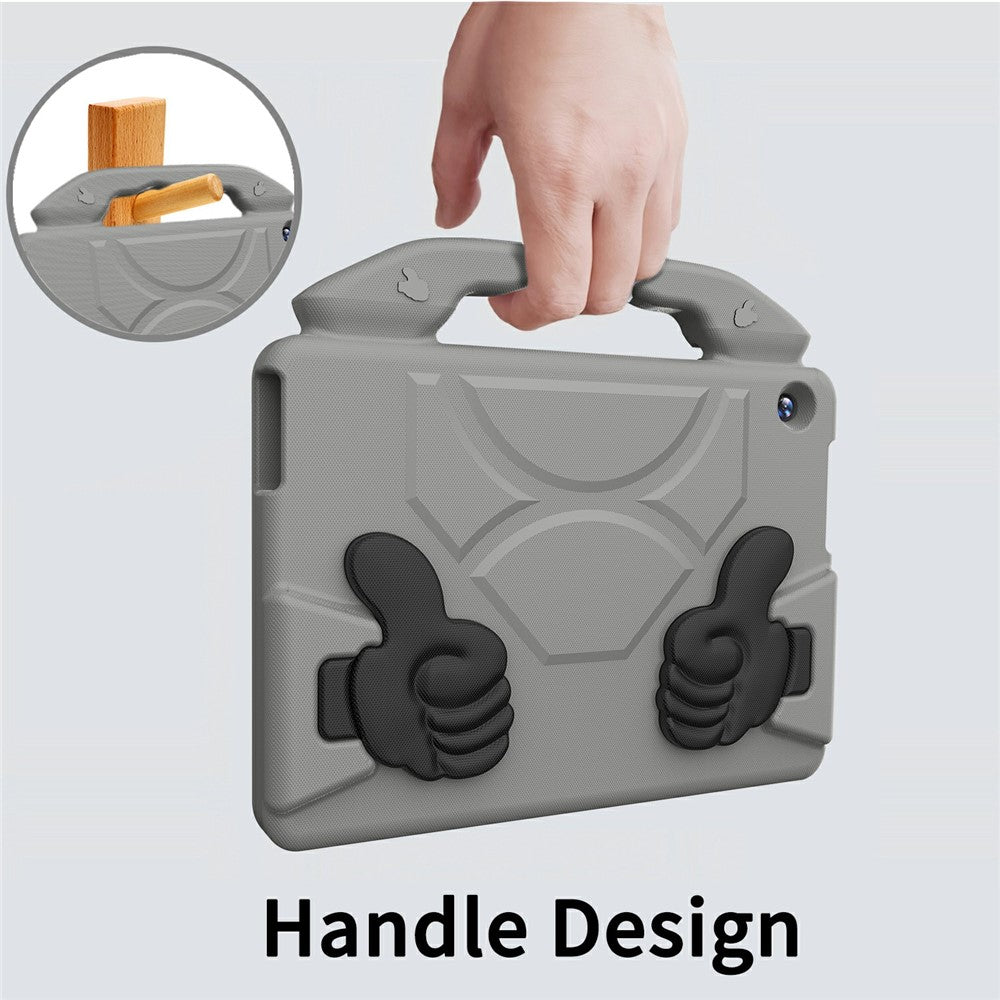 For Lenovo Tab M10 TB-X605F / TB-X505 Case Ultra-Soft EVA Thumb Kickstand Tablet Cover - Grey