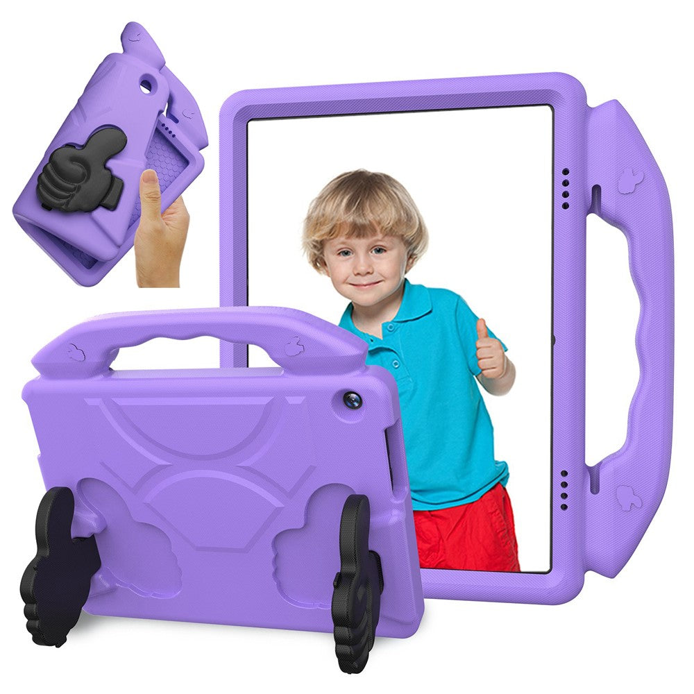 For Lenovo Tab M10 TB-X605F / TB-X505 Case Ultra-Soft EVA Thumb Kickstand Tablet Cover - Purple