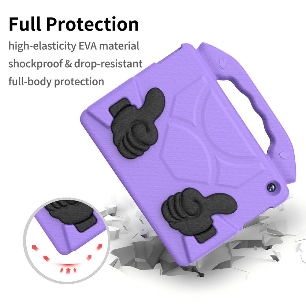 For Lenovo Tab M10 TB-X605F / TB-X505 Case Ultra-Soft EVA Thumb Kickstand Tablet Cover - Purple