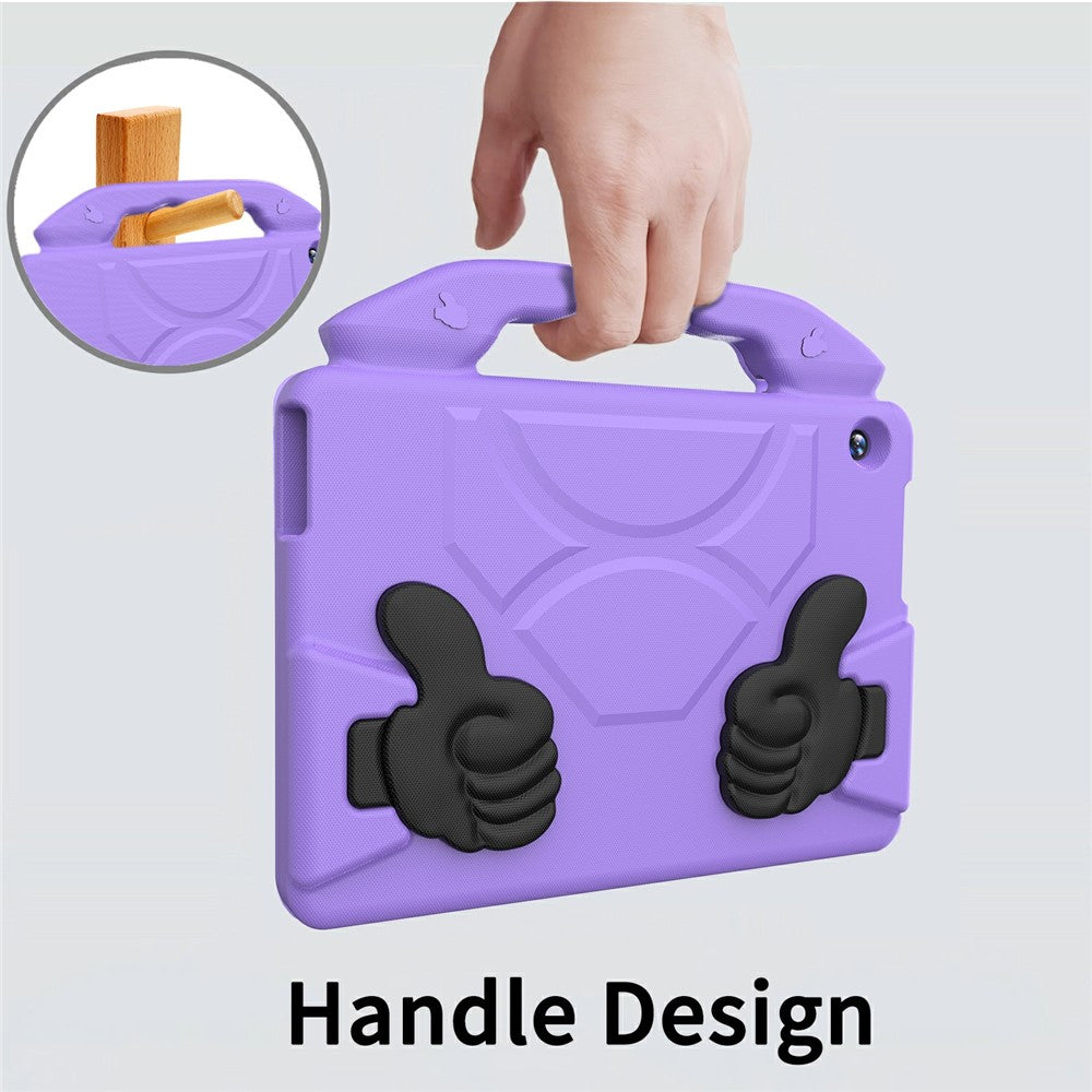 For Lenovo Tab M10 TB-X605F / TB-X505 Case Ultra-Soft EVA Thumb Kickstand Tablet Cover - Purple