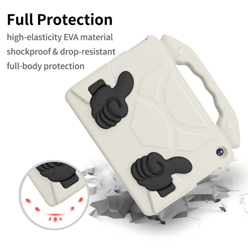 For Lenovo Tab M10 TB-X605F / TB-X505 Case Ultra-Soft EVA Thumb Kickstand Tablet Cover - White