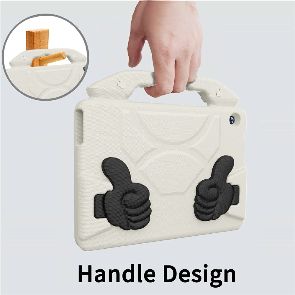 For Lenovo Tab M10 TB-X605F / TB-X505 Case Ultra-Soft EVA Thumb Kickstand Tablet Cover - White