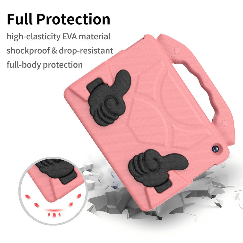 For Lenovo Tab M10 TB-X605F / TB-X505 Case Ultra-Soft EVA Thumb Kickstand Tablet Cover - Deep Pink