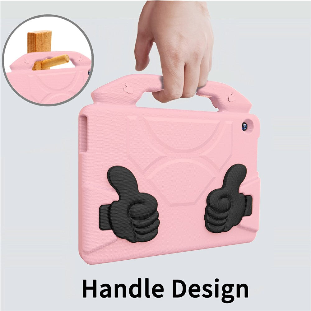 For Lenovo Tab M10 TB-X605F / TB-X505 Case Ultra-Soft EVA Thumb Kickstand Tablet Cover - Pink