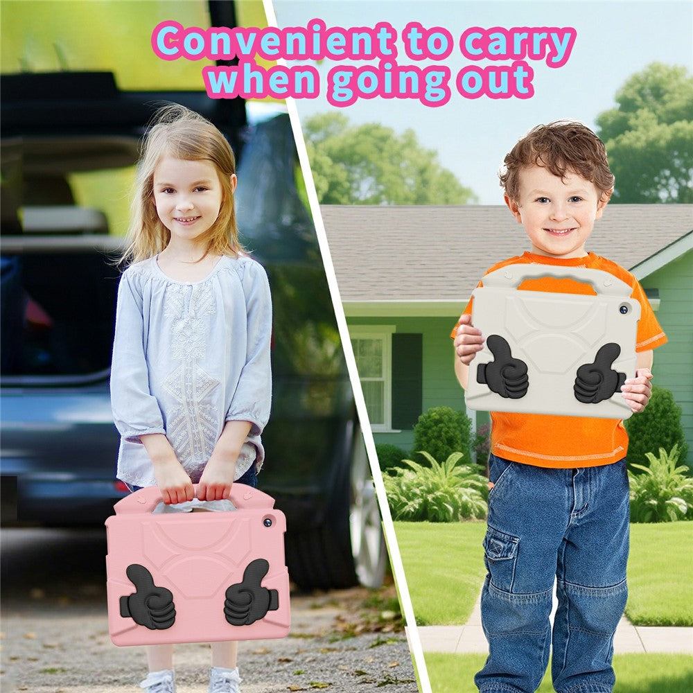 For Lenovo Tab M10 TB-X605F / TB-X505 Case Ultra-Soft EVA Thumb Kickstand Tablet Cover - Pink