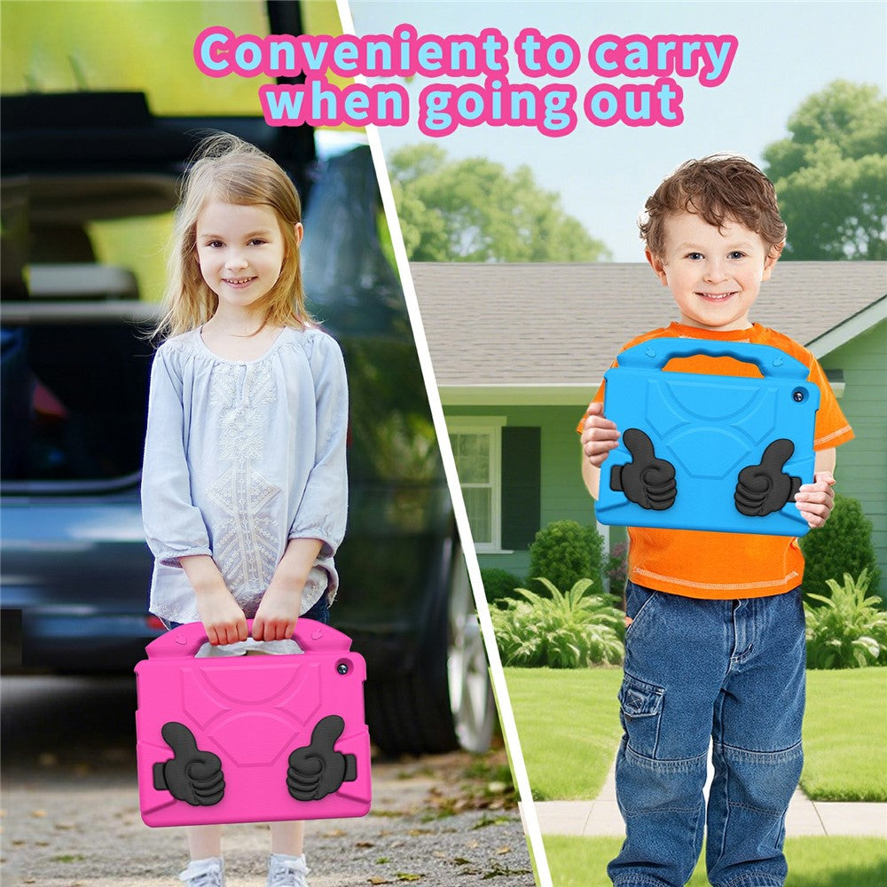 For Lenovo Tab M10 TB-X605F / TB-X505 Case Ultra-Soft EVA Thumb Kickstand Tablet Cover - Rose