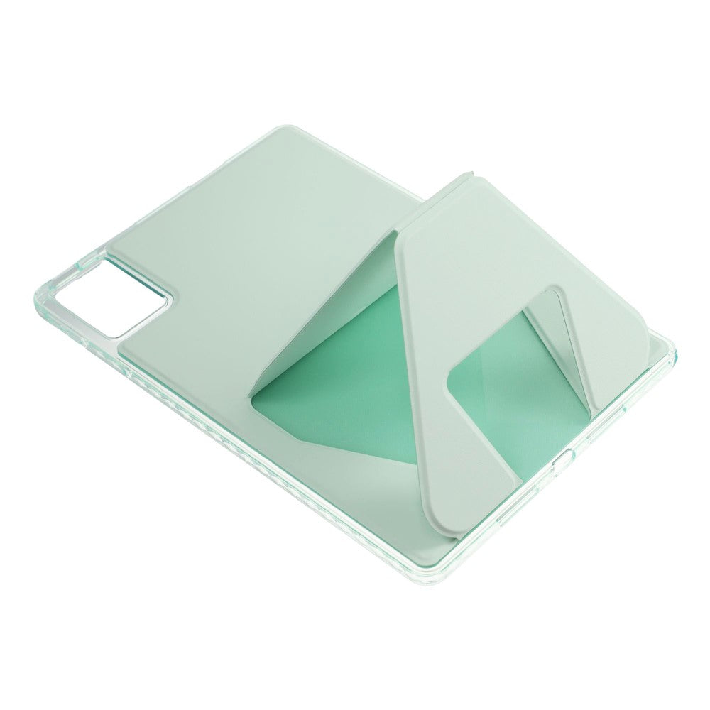 For Lenovo Xiaoxin Pad 11 2025  /  Idea Tab (TB336ZU  /  TB336FU) Case TPU PU Leather Kickstand Tablet Cover - Green
