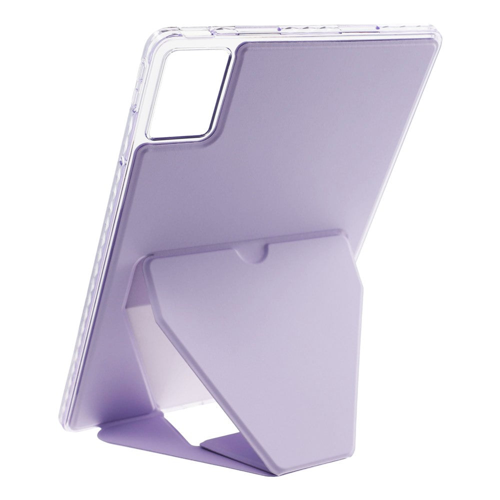 For Lenovo Xiaoxin Pad 11 2025  /  Idea Tab (TB336ZU  /  TB336FU) Case TPU PU Leather Kickstand Tablet Cover - Purple