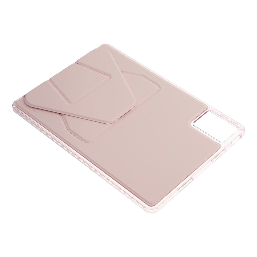 For Lenovo Xiaoxin Pad 11 2025  /  Idea Tab (TB336ZU  /  TB336FU) Case TPU PU Leather Kickstand Tablet Cover - Pink