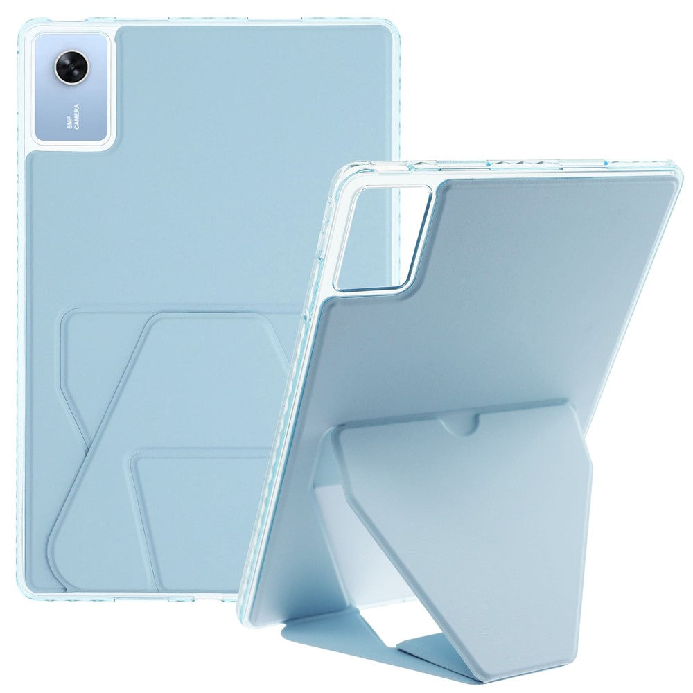 For Lenovo Xiaoxin Pad 11 2025  /  Idea Tab (TB336ZU  /  TB336FU) Case TPU PU Leather Kickstand Tablet Cover - Blue