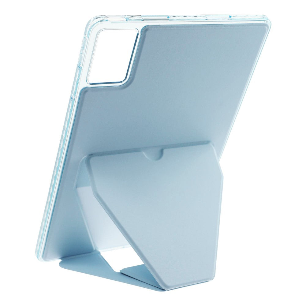 For Lenovo Xiaoxin Pad 11 2025  /  Idea Tab (TB336ZU  /  TB336FU) Case TPU PU Leather Kickstand Tablet Cover - Blue