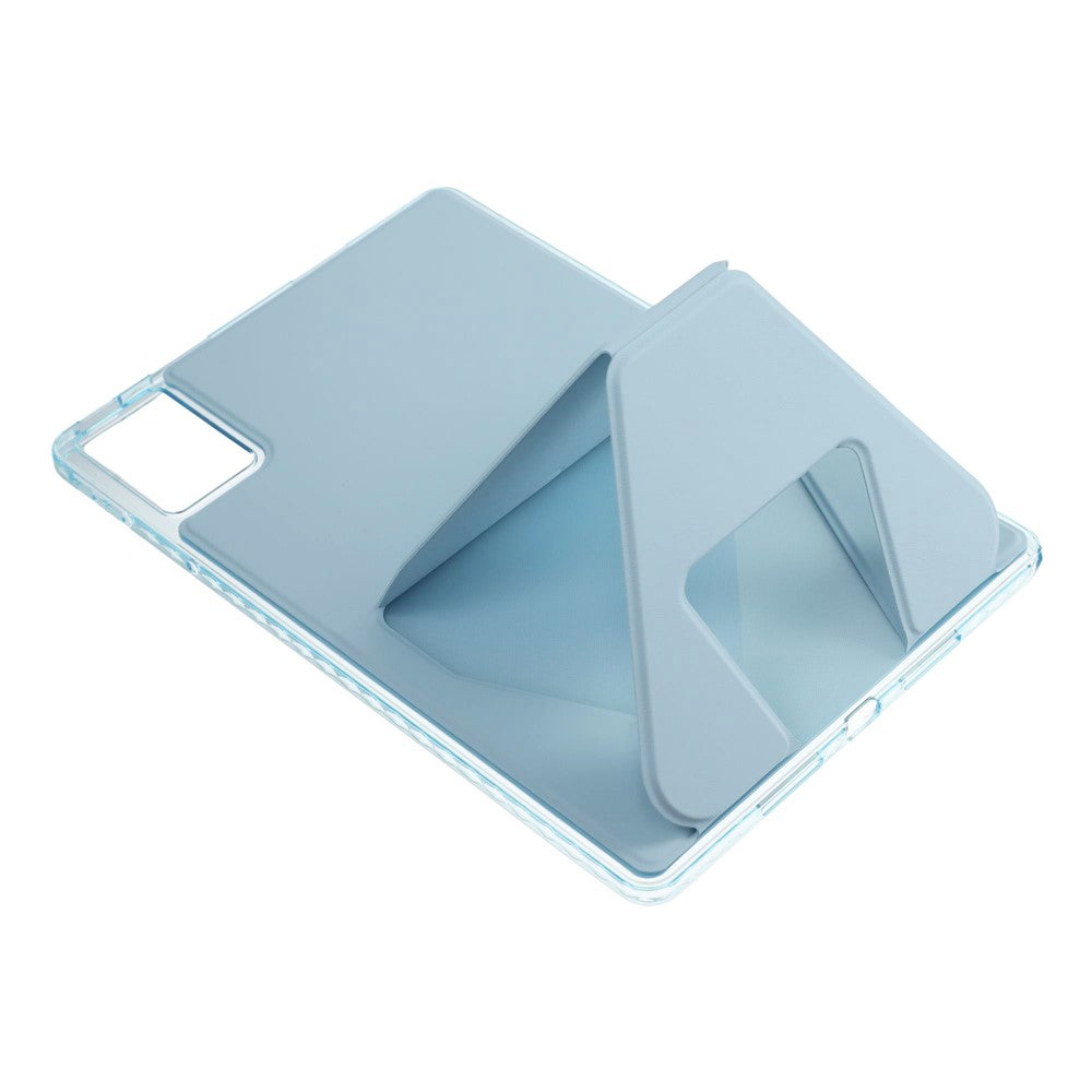 For Lenovo Xiaoxin Pad 11 2025  /  Idea Tab (TB336ZU  /  TB336FU) Case TPU PU Leather Kickstand Tablet Cover - Blue