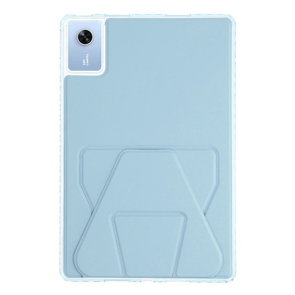 For Lenovo Xiaoxin Pad 11 2025  /  Idea Tab (TB336ZU  /  TB336FU) Case TPU PU Leather Kickstand Tablet Cover - Blue