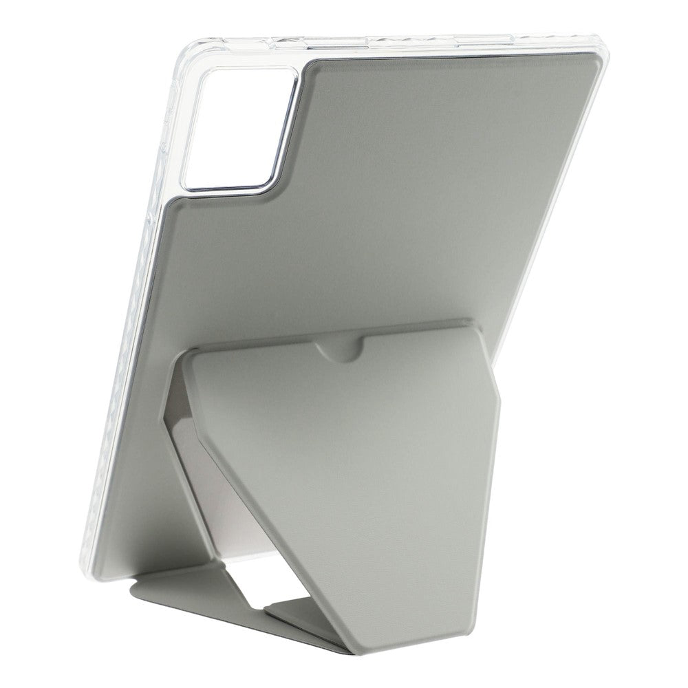 For Lenovo Xiaoxin Pad 11 2025  /  Idea Tab (TB336ZU  /  TB336FU) Case TPU PU Leather Kickstand Tablet Cover - Grey