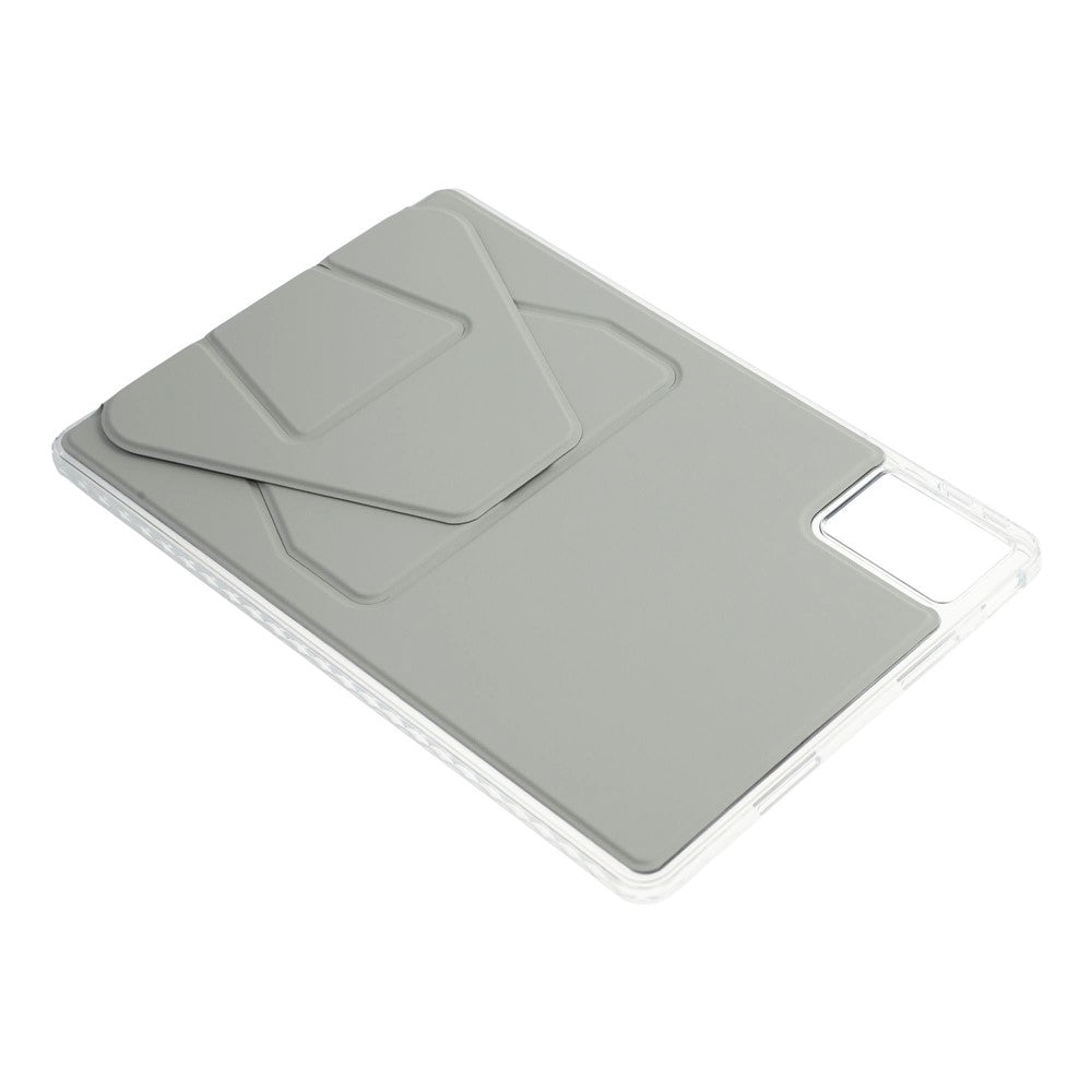 For Lenovo Xiaoxin Pad 11 2025  /  Idea Tab (TB336ZU  /  TB336FU) Case TPU PU Leather Kickstand Tablet Cover - Grey