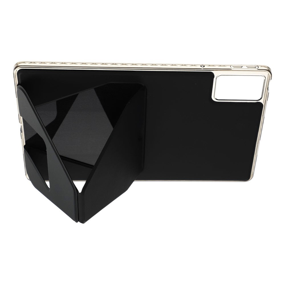 For Lenovo Xiaoxin Pad 11 2025  /  Idea Tab (TB336ZU  /  TB336FU) Case TPU PU Leather Kickstand Tablet Cover - Black