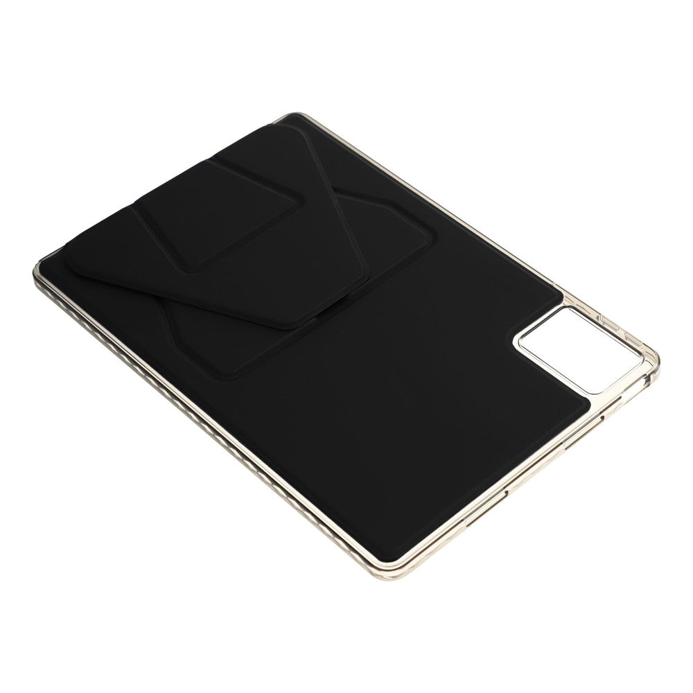 For Lenovo Xiaoxin Pad 11 2025  /  Idea Tab (TB336ZU  /  TB336FU) Case TPU PU Leather Kickstand Tablet Cover - Black