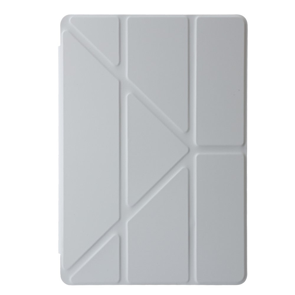 For Lenovo Xiaoxin Pad 11 2025 / Idea Tab (TB336ZU / TB336FU) Case PU Leather Origami Stand Clear Tablet Cover - Grey
