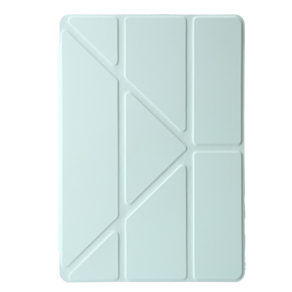 For Lenovo Xiaoxin Pad 11 2025 / Idea Tab (TB336ZU / TB336FU) Case PU Leather Origami Stand Clear Tablet Cover - Light Green