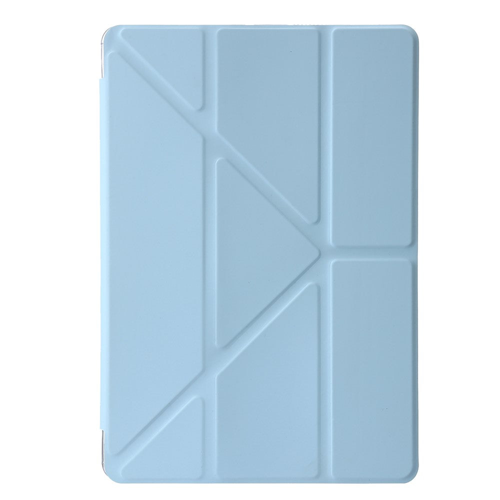 For Lenovo Xiaoxin Pad 11 2025 / Idea Tab (TB336ZU / TB336FU) Case PU Leather Origami Stand Clear Tablet Cover - Baby Blue