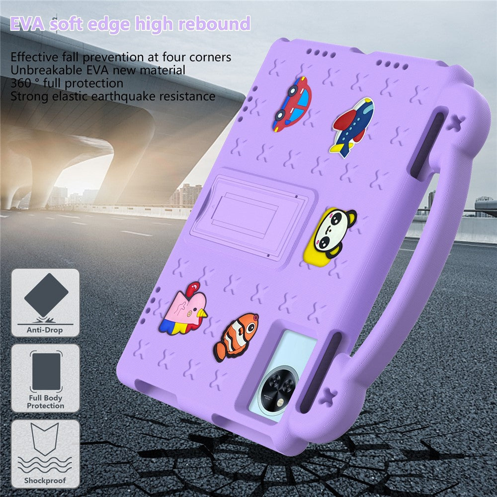 Kids EVA Tablet Case For Lenovo Xiaoxin Pad 2025  /  Tab M11  /  Doogee U11  /  U11 Pro  /  Tab G6  /  G6+  /  Infinix Xpad 20  /  Blackview Tab 9 WiFi - Purple