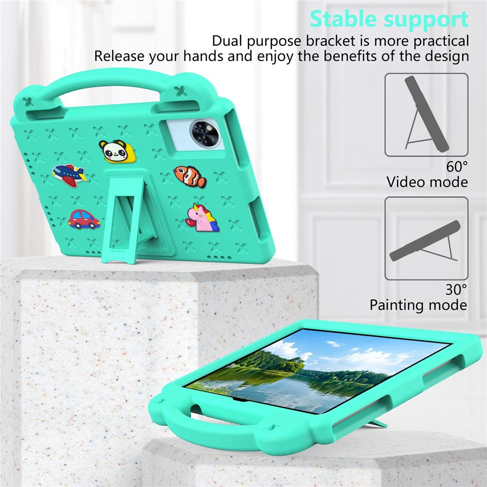 Kids EVA Tablet Case For Lenovo Xiaoxin Pad 2025  /  Tab M11  /  Doogee U11  /  U11 Pro  /  Tab G6  /  G6+  /  Infinix Xpad 20  /  Blackview Tab 9 WiFi - Green
