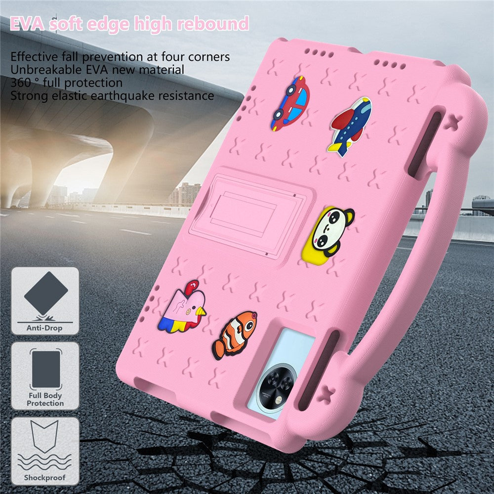 Kids EVA Tablet Case For Lenovo Xiaoxin Pad 2025  /  Tab M11  /  Doogee U11  /  U11 Pro  /  Tab G6  /  G6+  /  Infinix Xpad 20  /  Blackview Tab 9 WiFi - Pink