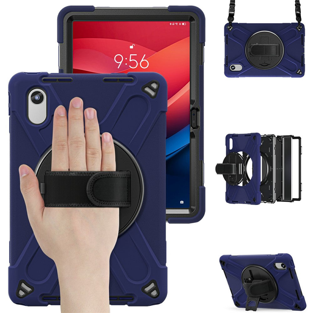 Kickstand Case for Lenovo Pad 11 2025 TB-335FC / 2024 / Tab K11 Gen 2 TB336 / K11 TB-330XU / P11 Gen 2 / M11 TB-330FU 331FC / Zhaoyang K10 with Strap - Navy Blue