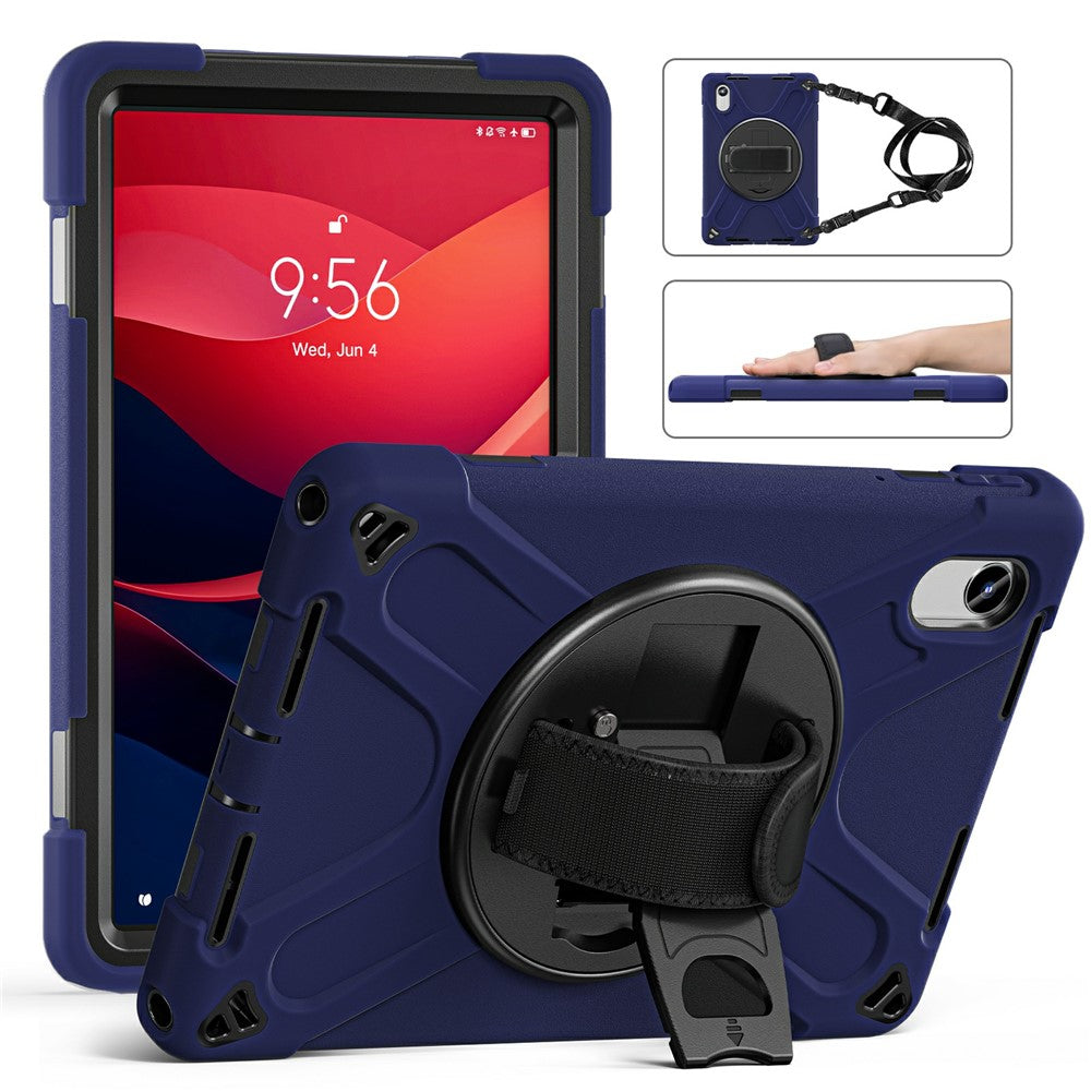 Kickstand Case for Lenovo Pad 11 2025 TB-335FC / 2024 / Tab K11 Gen 2 TB336 / K11 TB-330XU / P11 Gen 2 / M11 TB-330FU 331FC / Zhaoyang K10 with Strap - Navy Blue