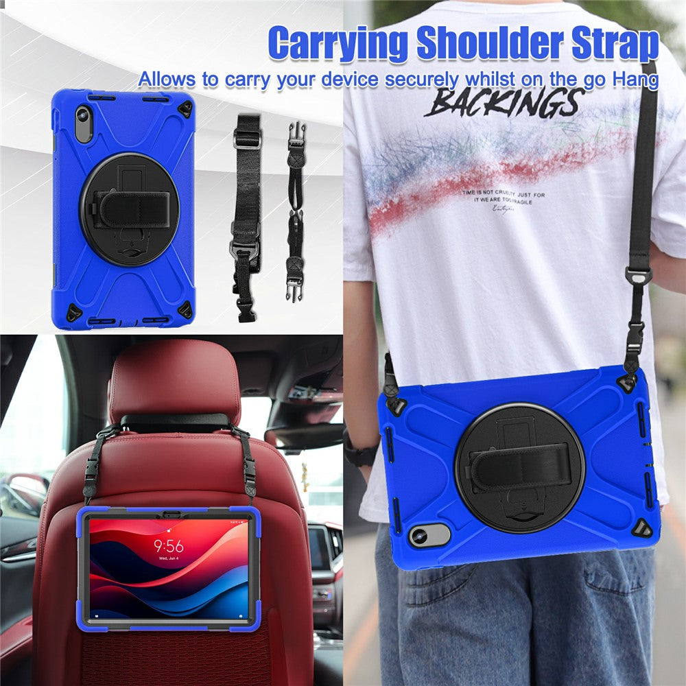 Kickstand Case for Lenovo Pad 11 2025 TB-335FC / 2024 / Tab K11 Gen 2 TB336 / K11 TB-330XU / P11 Gen 2 / M11 TB-330FU 331FC / Zhaoyang K10 with Strap - Blue