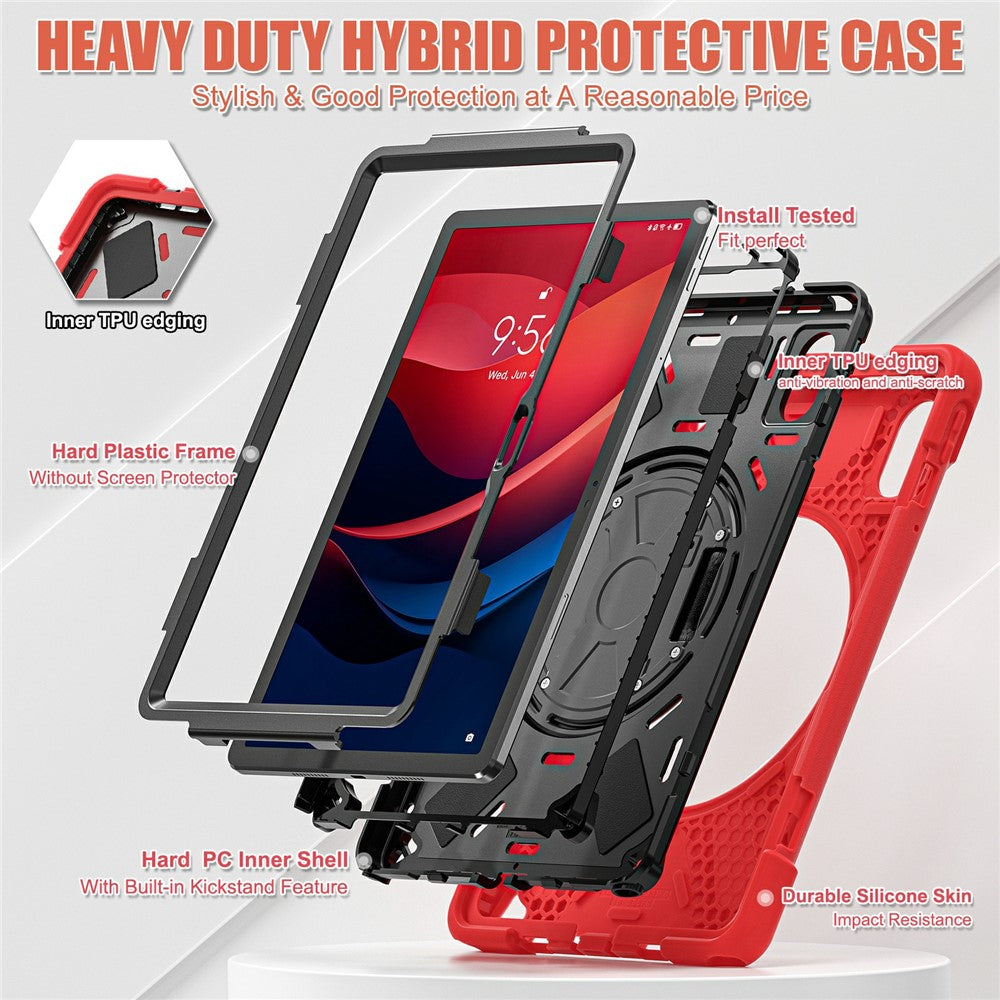 Kickstand Case for Lenovo Pad 11 2025 TB-335FC / 2024 / Tab K11 Gen 2 TB336 / K11 TB-330XU / P11 Gen 2 / M11 TB-330FU 331FC / Zhaoyang K10 Cover - Red