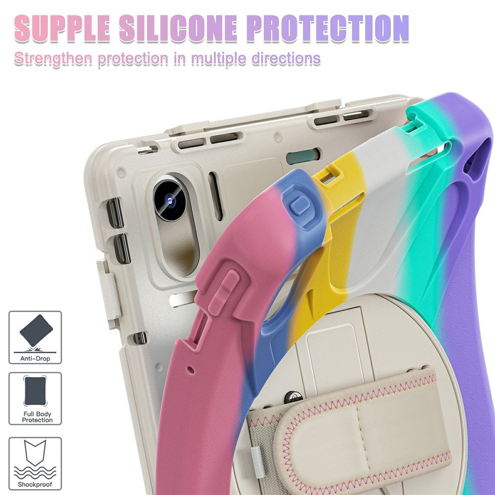 Kickstand Case for Lenovo Pad 11 2025 TB-335FC / 2024 / Tab K11 Gen 2 TB336 / K11 TB-330XU / P11 Gen 2 / M11 TB-330FU 331FC / Zhaoyang K10 Cover - Colorful Pink