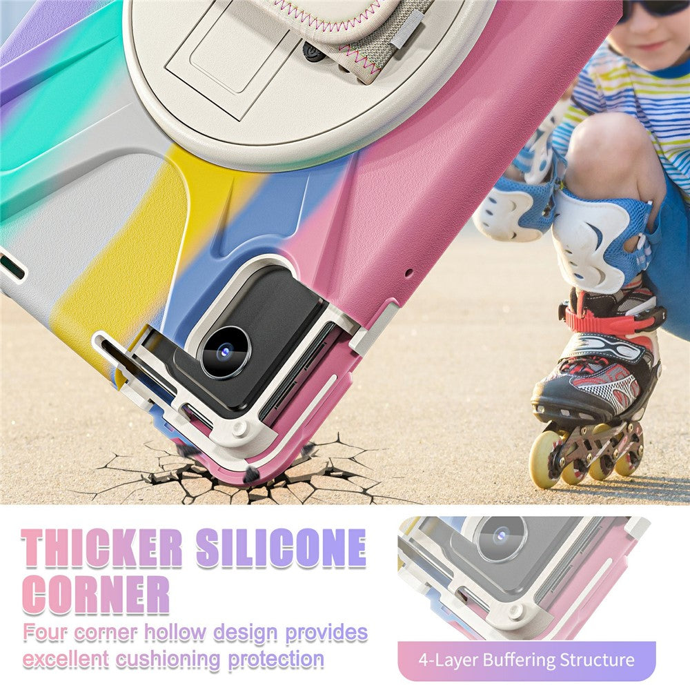 Kickstand Case for Lenovo Pad 11 2025 TB-335FC / 2024 / Tab K11 Gen 2 TB336 / K11 TB-330XU / P11 Gen 2 / M11 TB-330FU 331FC / Zhaoyang K10 Cover - Colorful Pink