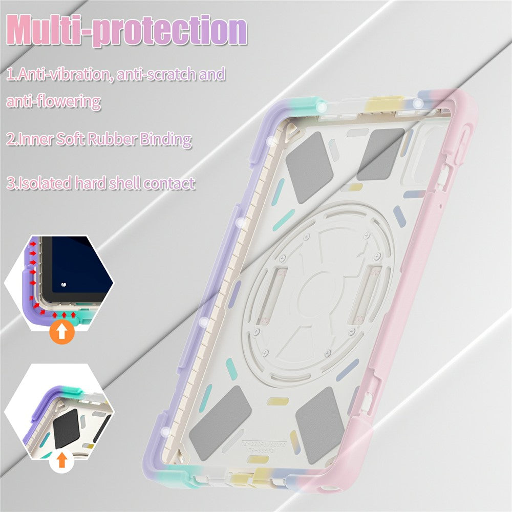Kickstand Case for Lenovo Pad 11 2025 TB-335FC / 2024 / Tab K11 Gen 2 TB336 / K11 TB-330XU / P11 Gen 2 / M11 TB-330FU 331FC / Zhaoyang K10 Cover - Colorful Pink