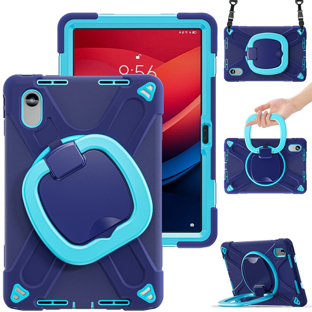 Kickstand Case with Strap for Lenovo Pad 11 2025 TB-335FC / 2024 / Tab K11 Gen 2 TB336 / K11 TB-330XU / P11 Gen 2 / M11 TB-330FU 331FC - Navy Blue