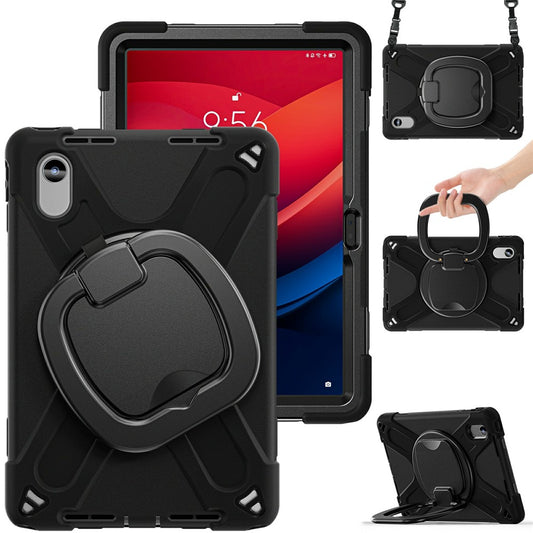 Kickstand Case with Strap for Lenovo Pad 11 2025 TB-335FC / 2024 / Tab K11 Gen 2 TB336 / K11 TB-330XU / P11 Gen 2 / M11 TB-330FU 331FC - Black