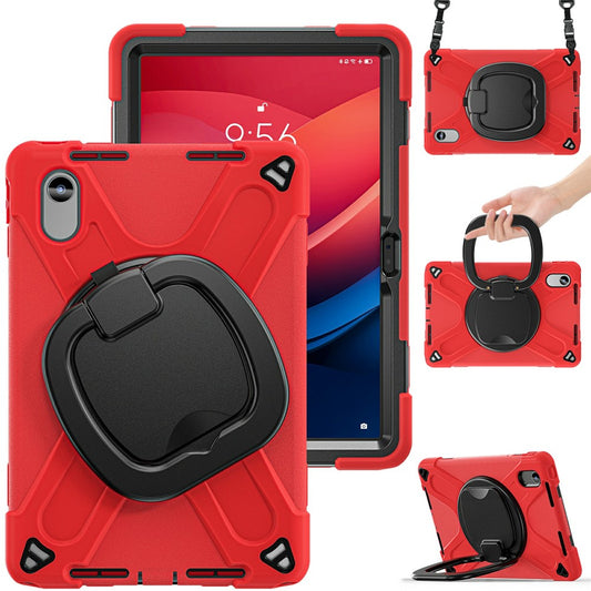 Kickstand Case with Strap for Lenovo Pad 11 2025 TB-335FC / 2024 / Tab K11 Gen 2 TB336 / K11 TB-330XU / P11 Gen 2 / M11 TB-330FU 331FC - Red