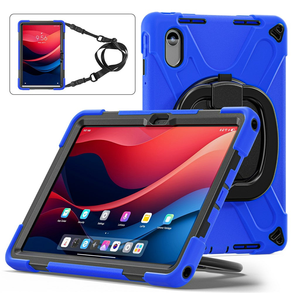 Kickstand Case with Strap for Lenovo Pad 11 2025 TB-335FC / 2024 / Tab K11 Gen 2 TB336 / K11 TB-330XU / P11 Gen 2 / M11 TB-330FU 331FC - Blue