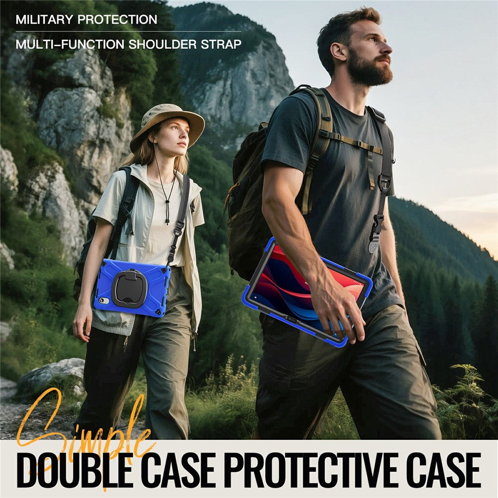 Kickstand Case with Strap for Lenovo Pad 11 2025 TB-335FC / 2024 / Tab K11 Gen 2 TB336 / K11 TB-330XU / P11 Gen 2 / M11 TB-330FU 331FC - Blue