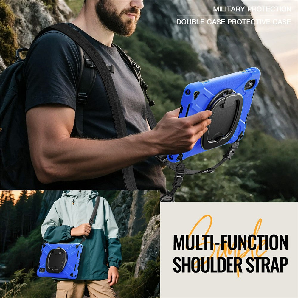Kickstand Case with Strap for Lenovo Pad 11 2025 TB-335FC / 2024 / Tab K11 Gen 2 TB336 / K11 TB-330XU / P11 Gen 2 / M11 TB-330FU 331FC - Blue